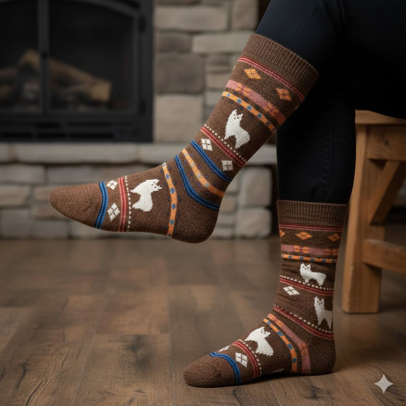 Load image into Gallery viewer, Alpaca Watching Socks
