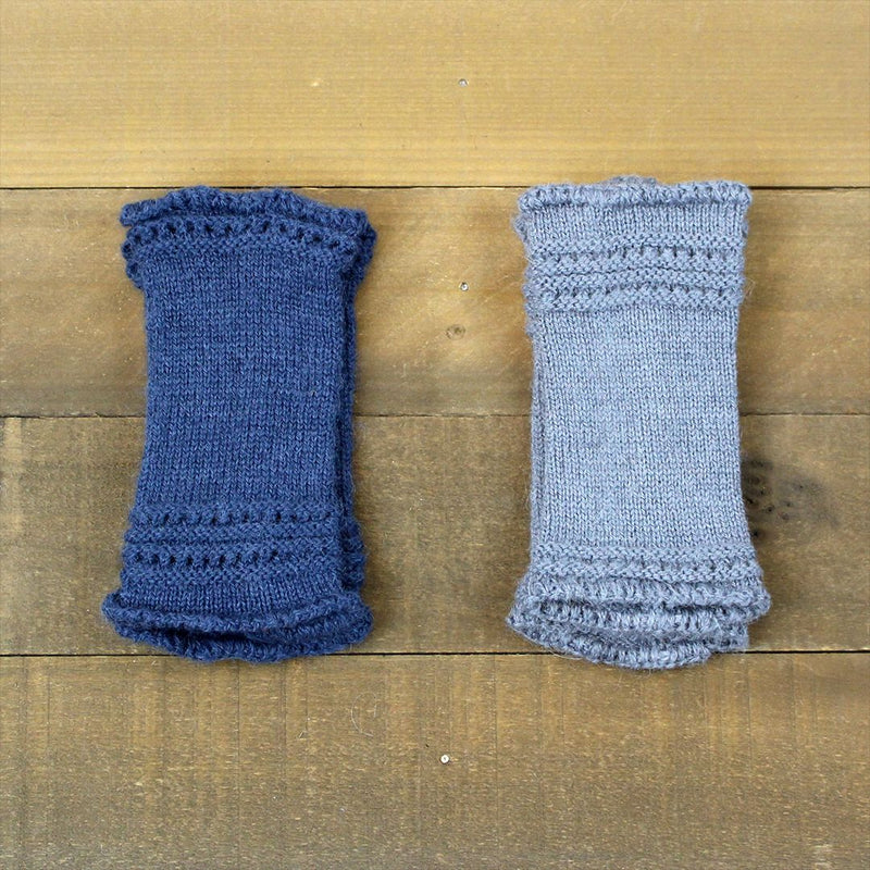 Load image into Gallery viewer, Alpaca Wrist Warmers Eyelet
