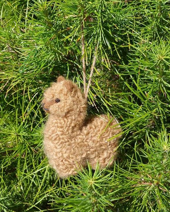 Load image into Gallery viewer, Alpacadorable Hand Made Baby Alpaca Ornaments

