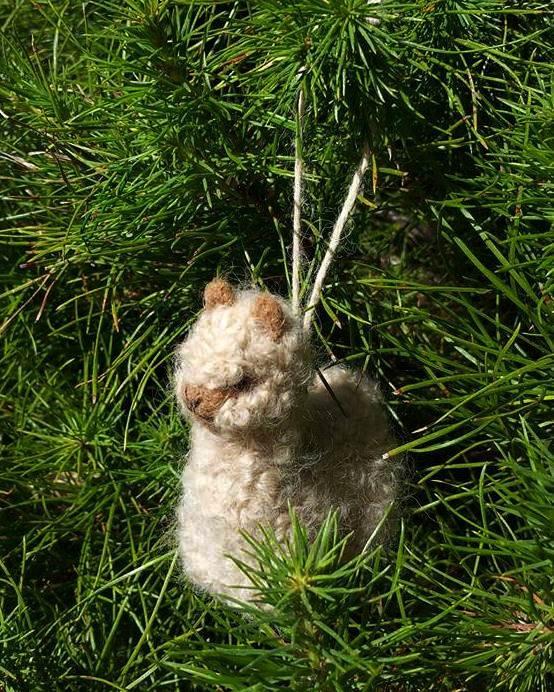 Load image into Gallery viewer, Alpacadorable Hand Made Baby Alpaca Ornaments
