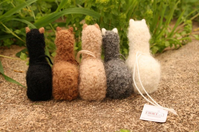 Load image into Gallery viewer, Alpacadorable Hand Made Baby Alpaca Ornaments
