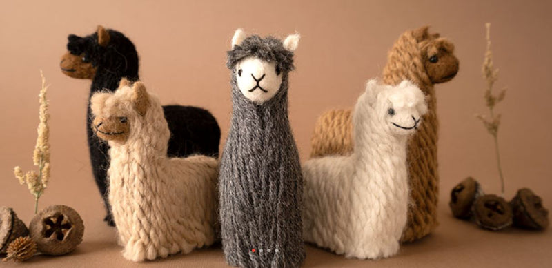 Load image into Gallery viewer, Alpacadorable Hand Made Baby Alpaca Ornaments
