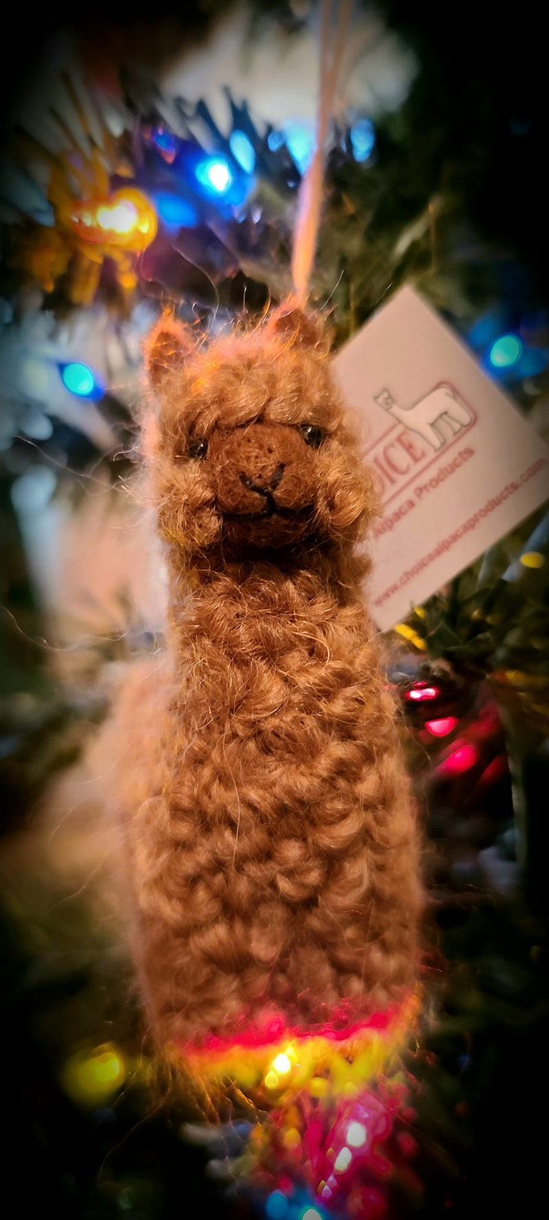 Load image into Gallery viewer, Alpacadorable Hand Made Baby Alpaca Ornaments
