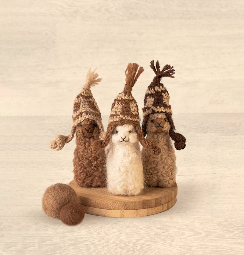 Load image into Gallery viewer, Alpacadorable Hand Made Baby Alpaca Ornaments
