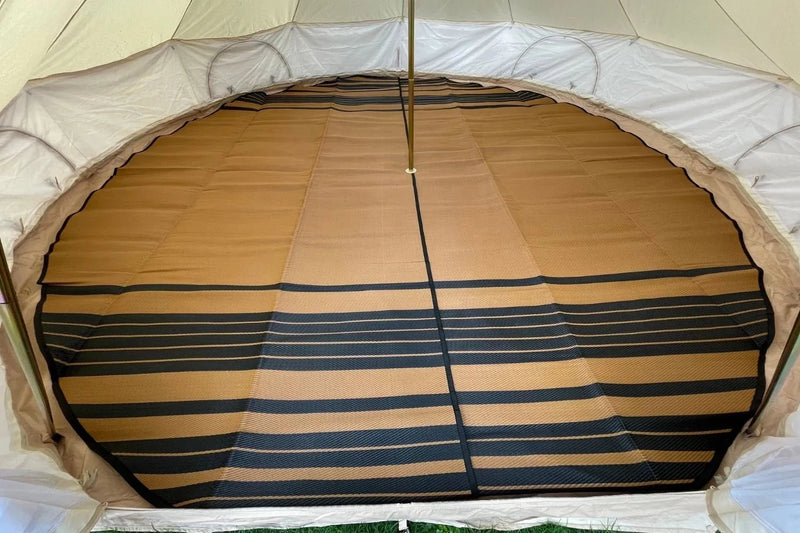 Load image into Gallery viewer, Striped Bell Tent Floor Matting Cover | 13' (4M) Size
