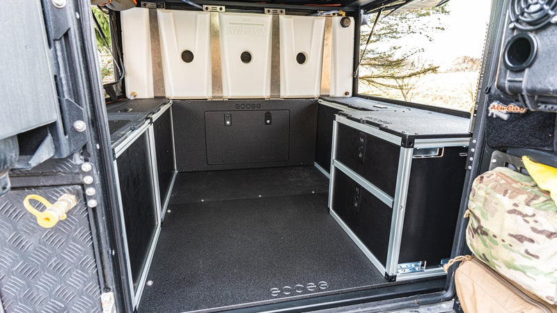 Load image into Gallery viewer, Alu-Cab Canopy Camper V2 - Jeep Gladiator 2019-Present JT - Rear Double Drawer Module - 5' Bed
