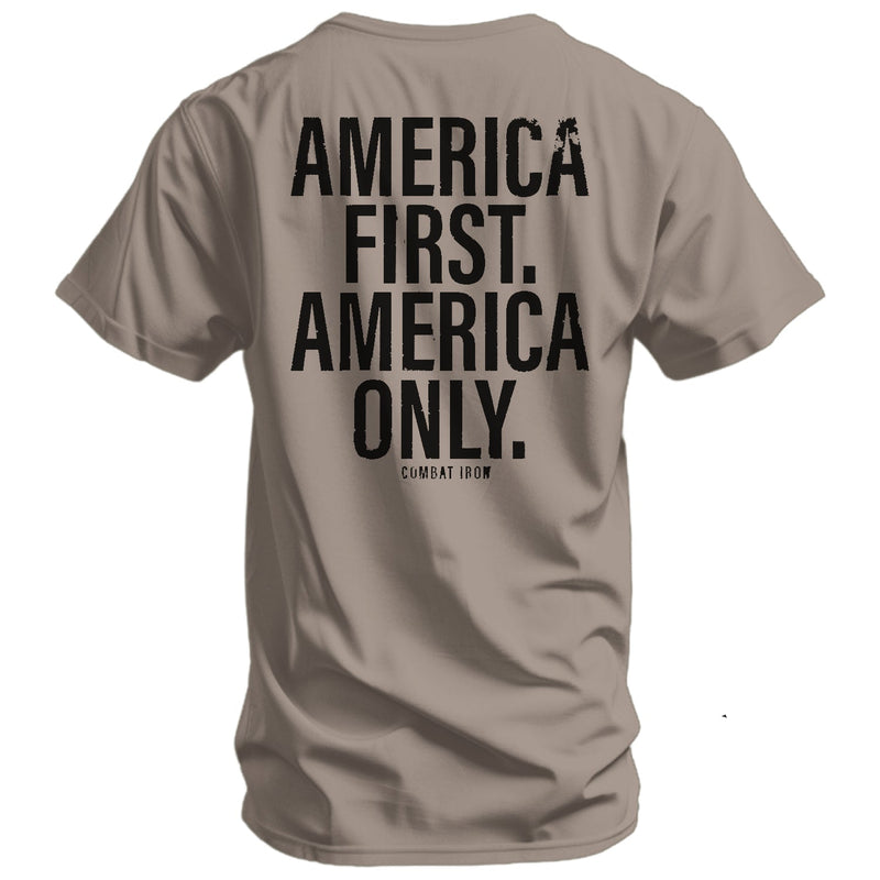 Load image into Gallery viewer, America First. American Only. Men's T-Shirt
