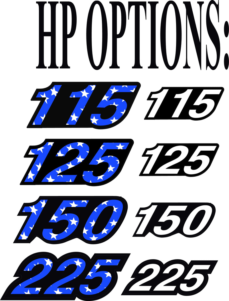 Load image into Gallery viewer, AMERICAN FLAG Replacement Decal Kit for Mercury Outboard Motor
