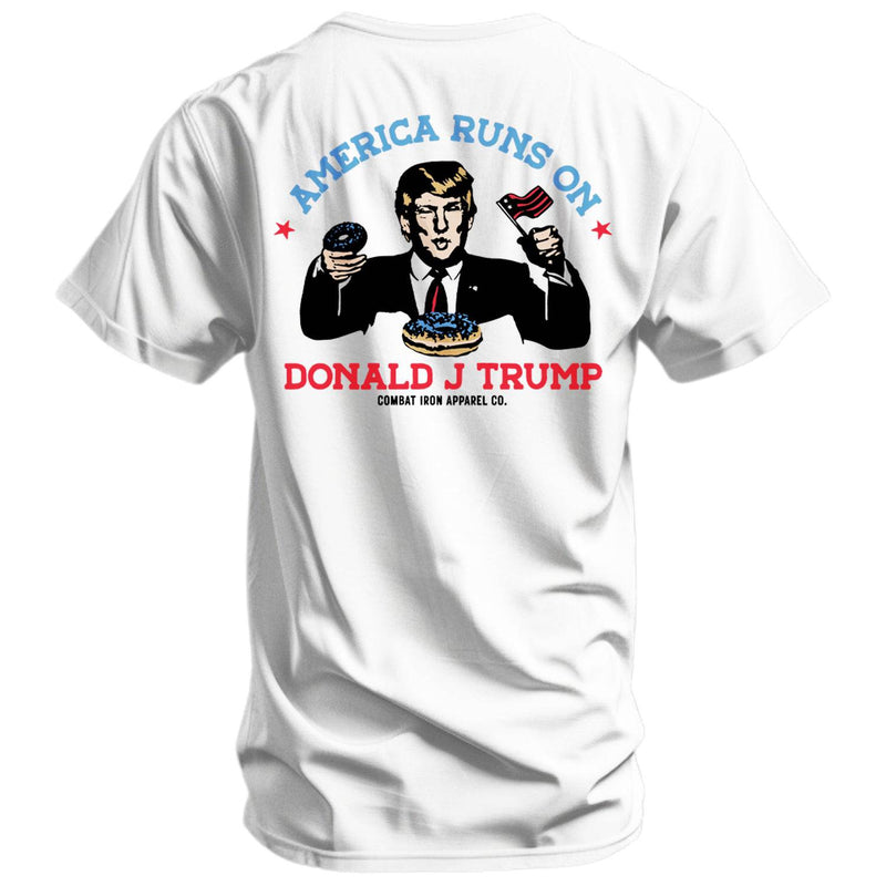 Load image into Gallery viewer, America Run&#39;s On Donald J. Trump Men&#39;s T-Shirt
