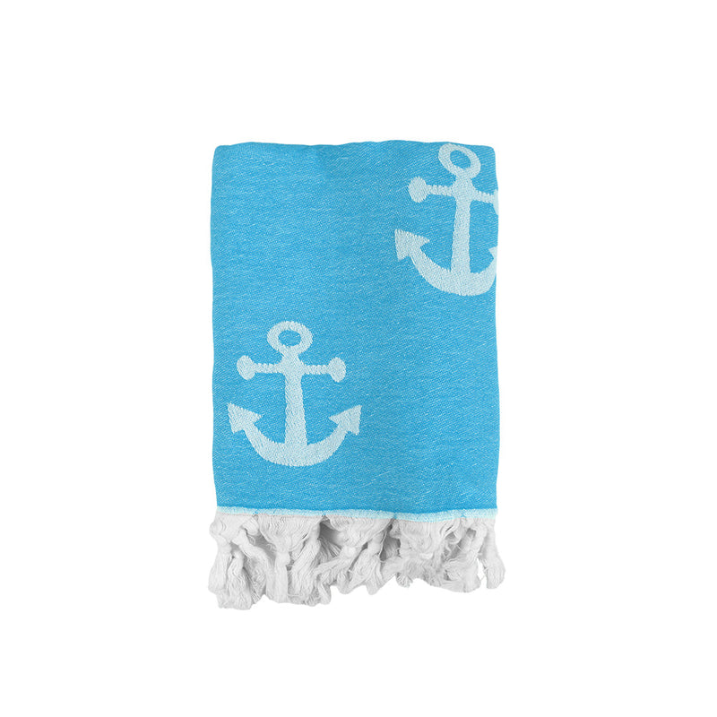 Load image into Gallery viewer, Anchor - Turkish Beach Towel
