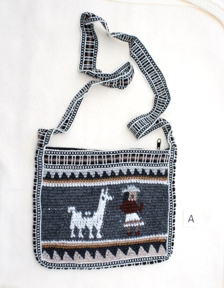 Load image into Gallery viewer, Andean Alpaca Crochet Tote Bag
