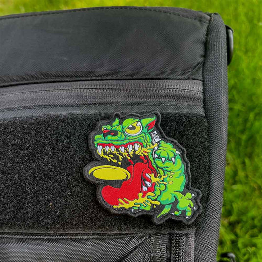 Angry Discin' Dog Disc Golf Patch - Hook And Loop