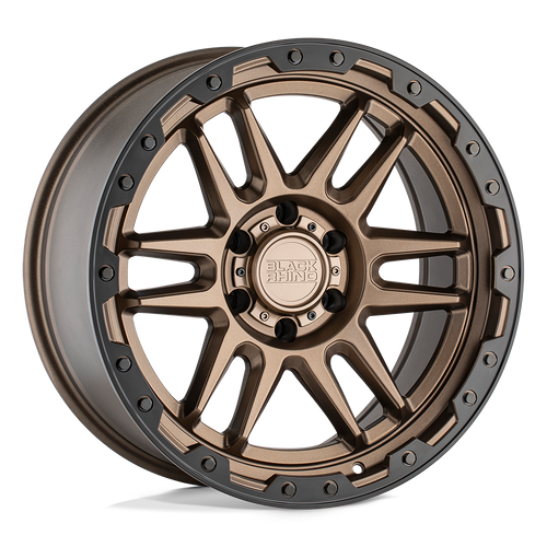 Black Rhino Hard Alloys Apache Matte Bronze W/ Black Ring & Black Bolts