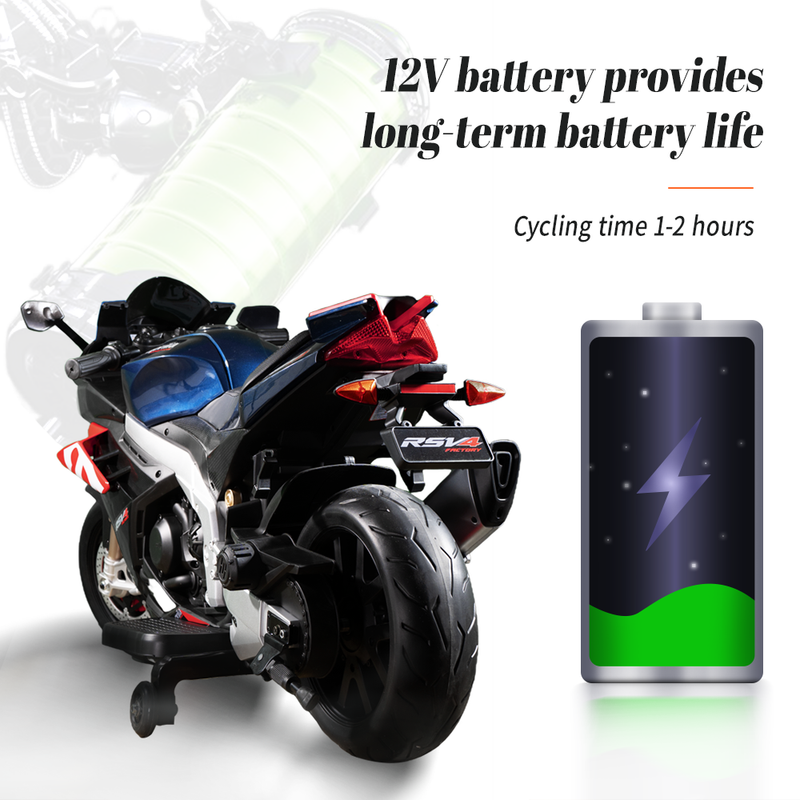 Load image into Gallery viewer, Aprilia 12V Electric Motorcycle for Kids - 2 Wheels, Ages 3-10
