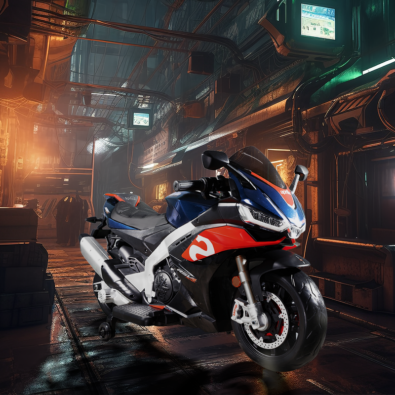 Load image into Gallery viewer, Aprilia 12V Electric Motorcycle for Kids - 2 Wheels, Ages 3-10
