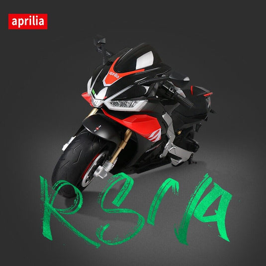 Aprilia 24V Kids Electric Motorbike with Dual 150W BLDC Motors - Speeds up to 12MPH