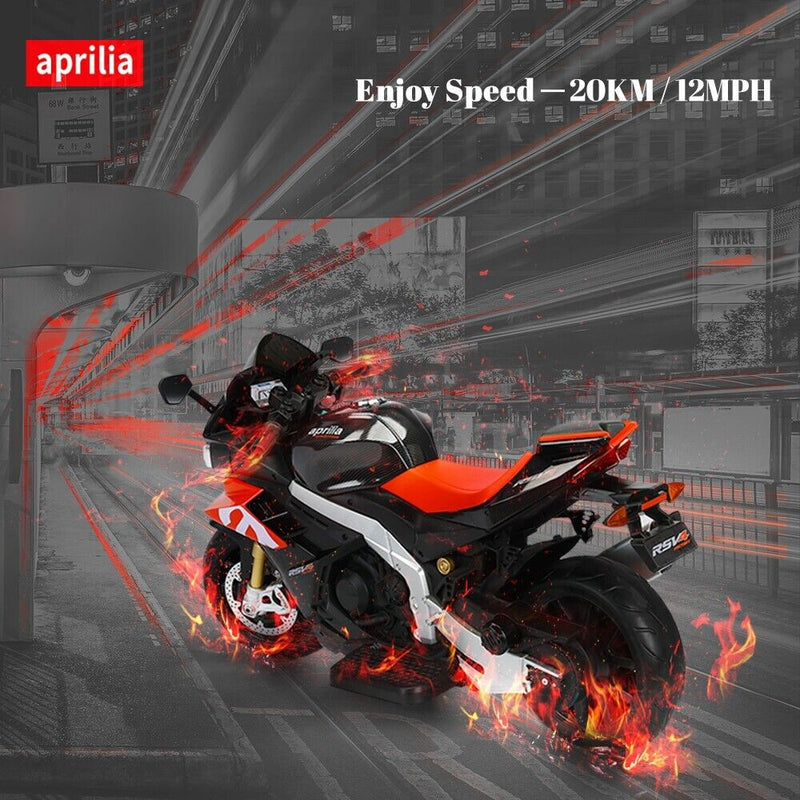 Load image into Gallery viewer, Aprilia 24V Kids Electric Motorbike with Dual 150W BLDC Motors - Speeds up to 12MPH
