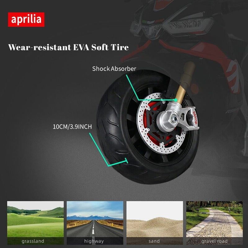 Load image into Gallery viewer, Aprilia 24V Kids Electric Motorbike with Dual 150W BLDC Motors - Speeds up to 12MPH
