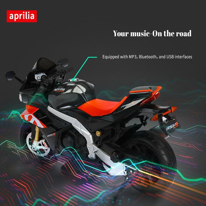 Load image into Gallery viewer, Aprilia 24V Kids Electric Motorbike with Dual 150W BLDC Motors - Speeds up to 12MPH
