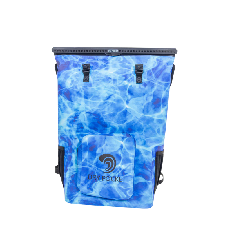 Load image into Gallery viewer, Waterproof Floating Backpack Cooler - Ocean Blue
