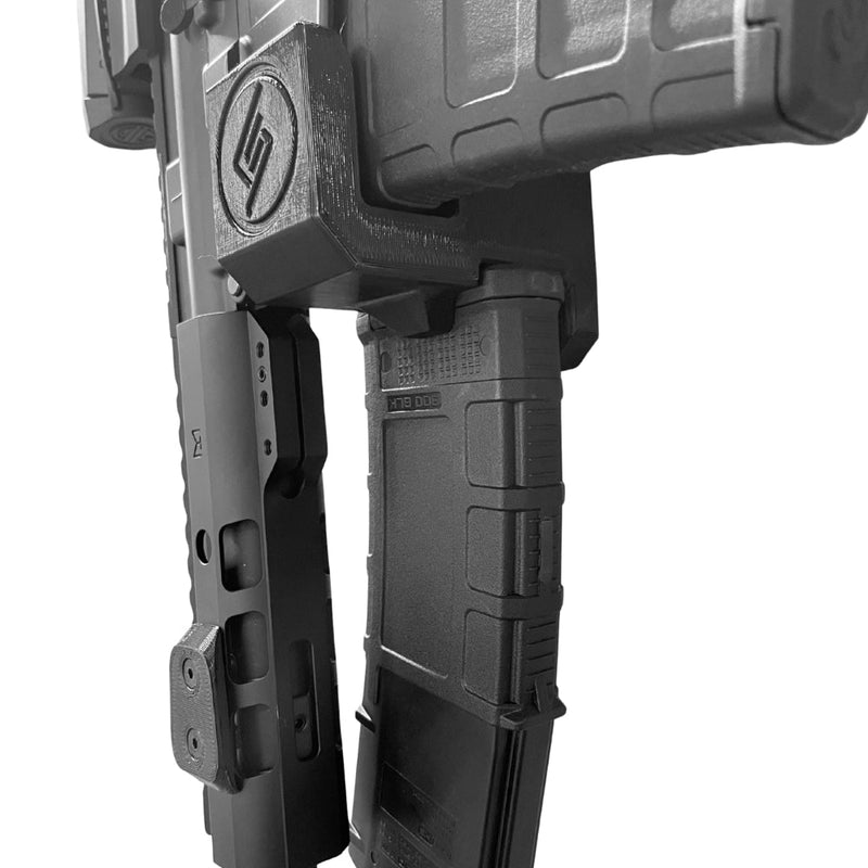 Load image into Gallery viewer, AR-15 QDM + PMAG (Quick Defense Mount) Wall Storage Hook
