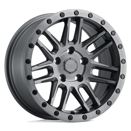 Black Rhino Hard Alloys Arches Matte Brushed Gunmetal W/ Black Bolts