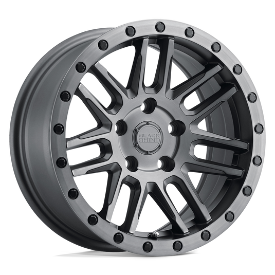 Black Rhino Hard Alloys Arches Matte Brushed Gunmetal W/ Black Bolts