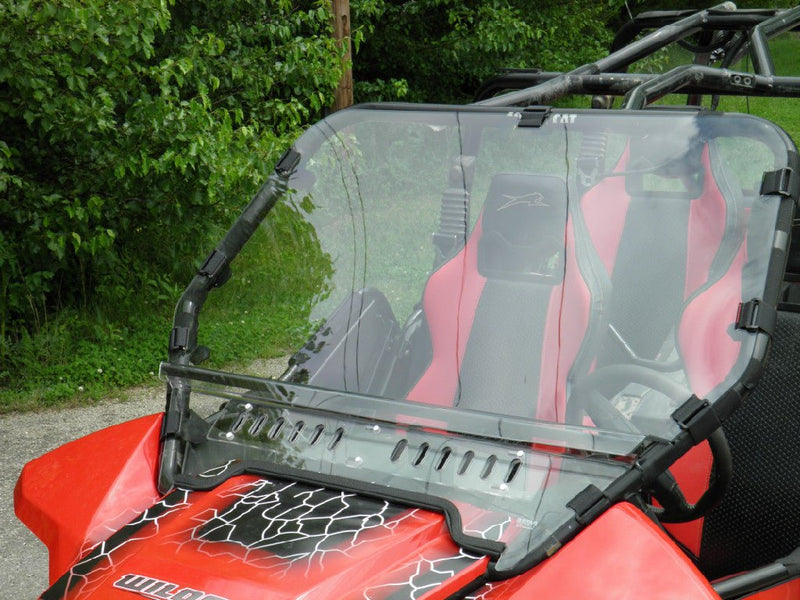 Load image into Gallery viewer, Arctic Cat Wildcat 4-Seater - 2-Piece Scratch-Resistant Windshield w/Vent Option
