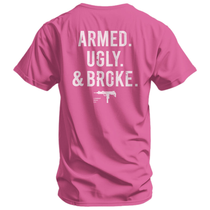 Load image into Gallery viewer, Armed. Ugly. &amp; Broke. Men's T-Shirt
