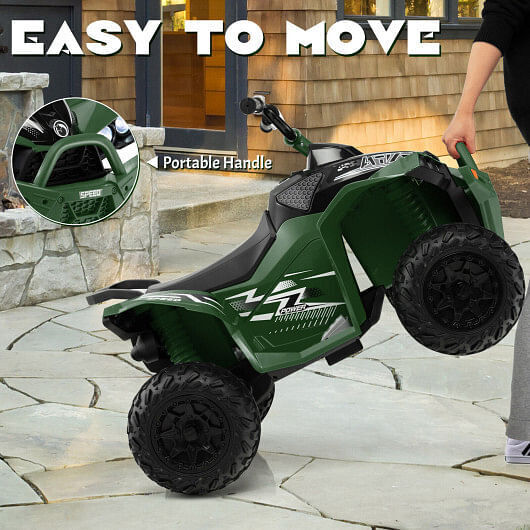 Load image into Gallery viewer, Army Green 12V Kids Ride On ATV with High/Low Speed and Comfortable Seat
