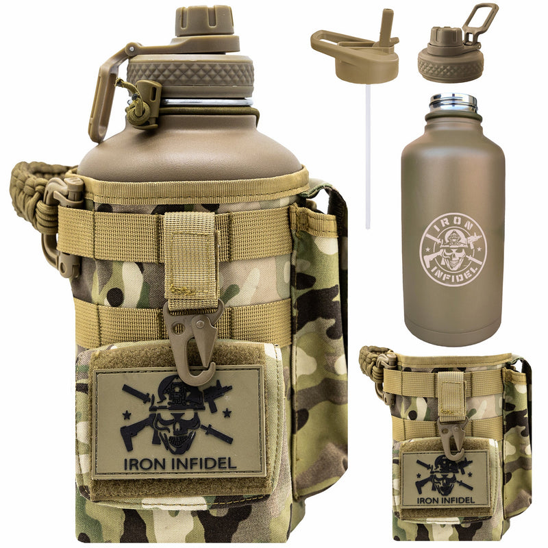 Load image into Gallery viewer, 64oz Battle Bottle Water Bottles
