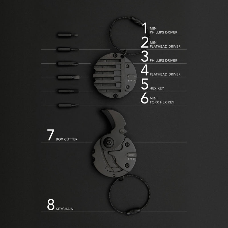 Load image into Gallery viewer, Multitool 8-in-1 Keychain
