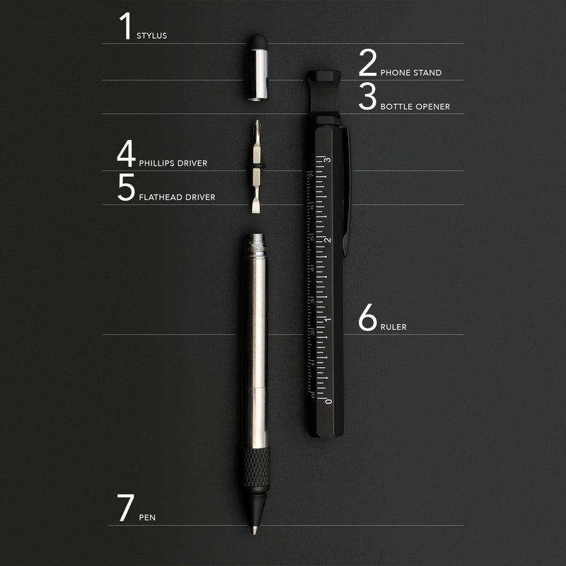 Load image into Gallery viewer, Multitool Pen 7-in-1 Phone Stand
