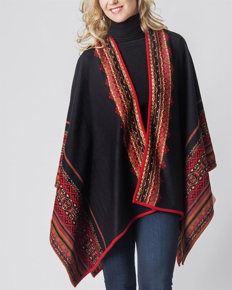 Load image into Gallery viewer, Atlantis Reversible Alpaca Ruana
