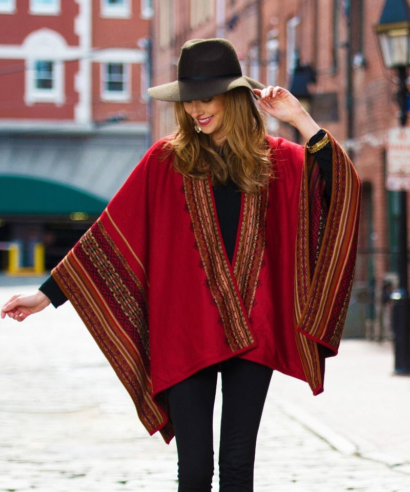 Load image into Gallery viewer, Atlantis Reversible Alpaca Ruana
