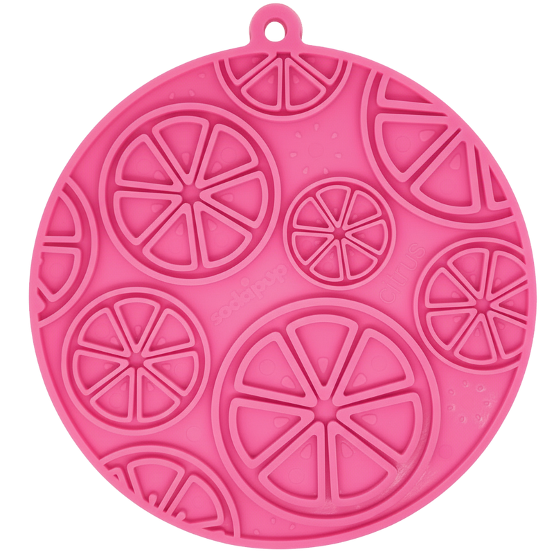 Load image into Gallery viewer, Citrus Design eMat - Enrichment Lick Mat For Dogs and Cats - with Suction Cups | USA Made
