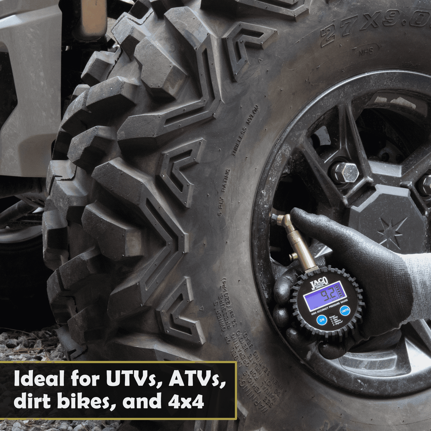 Elite® Digital Low Pressure Tire Gauge - Professional Accuracy - 30 PSI - Skoutley Outdoors LLC