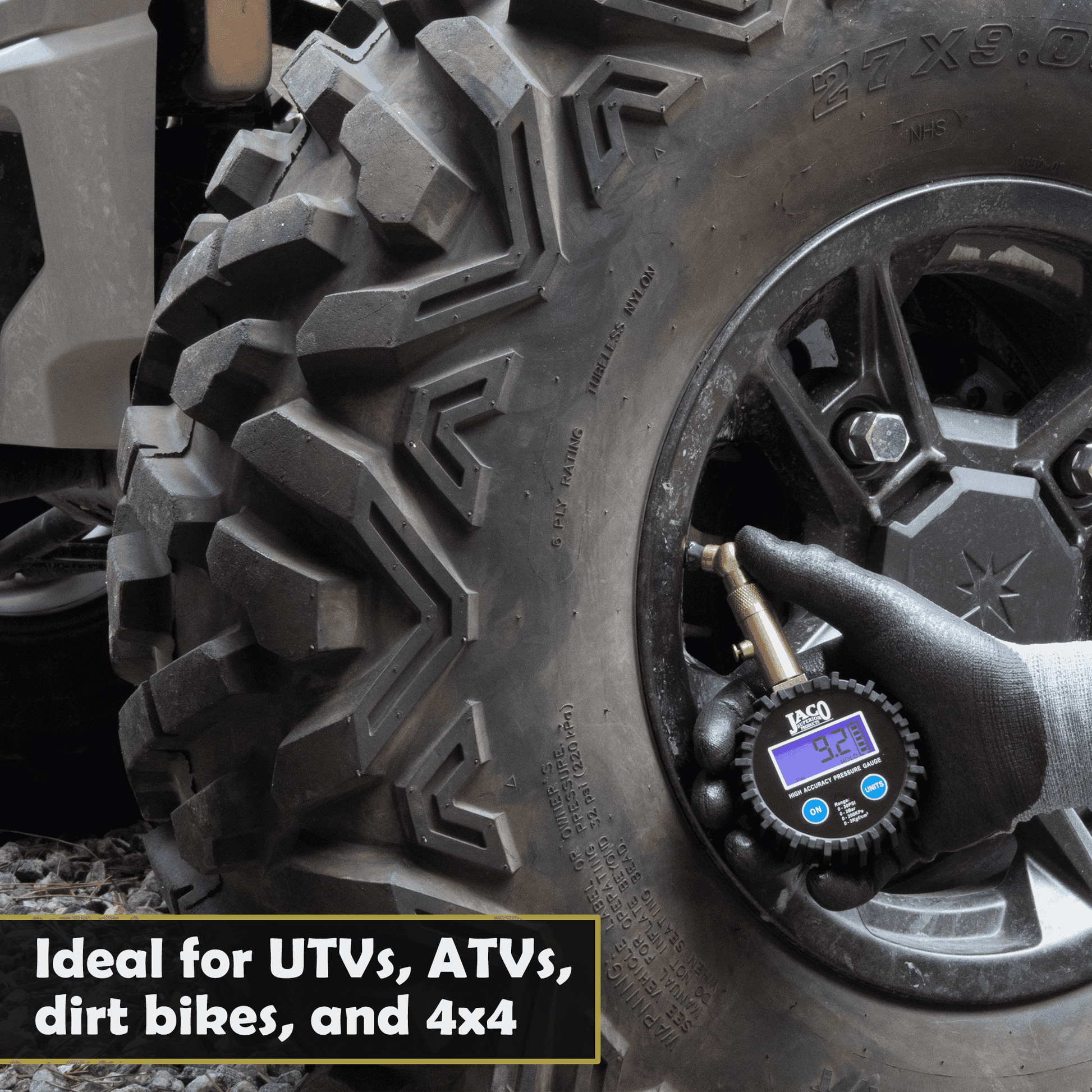 Elite® Digital Low Pressure Tire Gauge - Professional Accuracy - 30 PSI - Skoutley Outdoors LLC