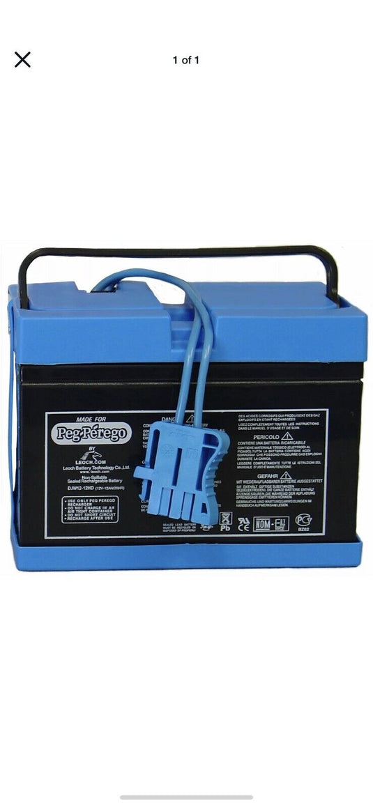 Authentic Peg Perego 12V Battery Replacement - Model IAKB0501