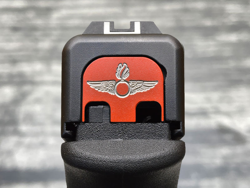 Load image into Gallery viewer, Milspin USMC Glock Slide Back Plates (Most Popular)
