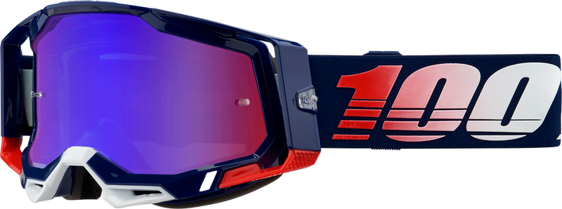 Load image into Gallery viewer, 100% Racecraft 2 Goggles - Republic - Red/Blue Mirror 50010-00022
