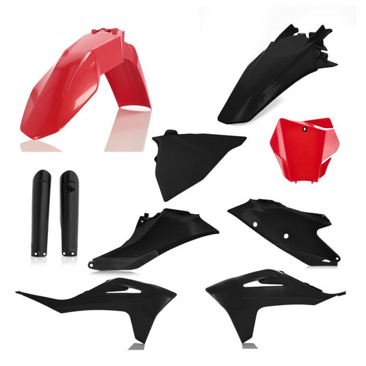 Acerbis 21-23 GasGas MC125/250F/450F/ EX300/250F/350F/450F Full Plastic Kit - Red/Black 2872791018