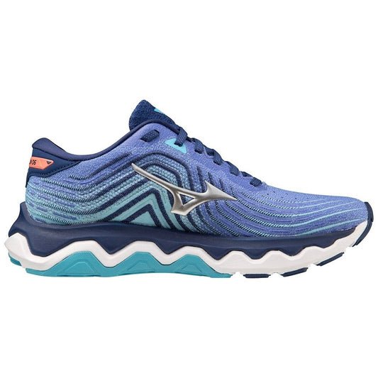 Women's Mizuno Wave Horizon 6, Dazzling Blue/Silver, 9.5 B Medium - Skoutley Outdoors LLC