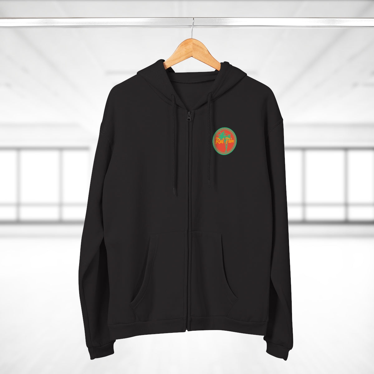 Rad Palm Pineapple Skull Unisex Hooded Zip Sweatshirt