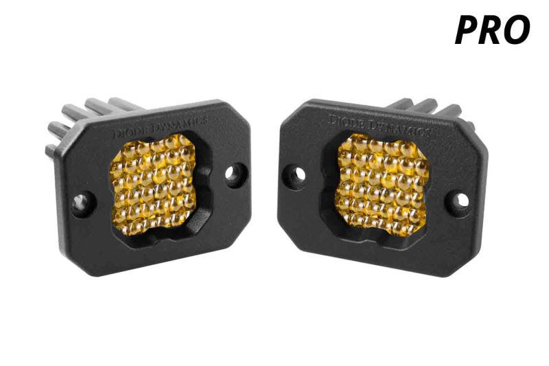 Load image into Gallery viewer, Diode Dynamics Stage Series C1 LED Pod Pro - Yellow Flood Flush ABL (Pair)
