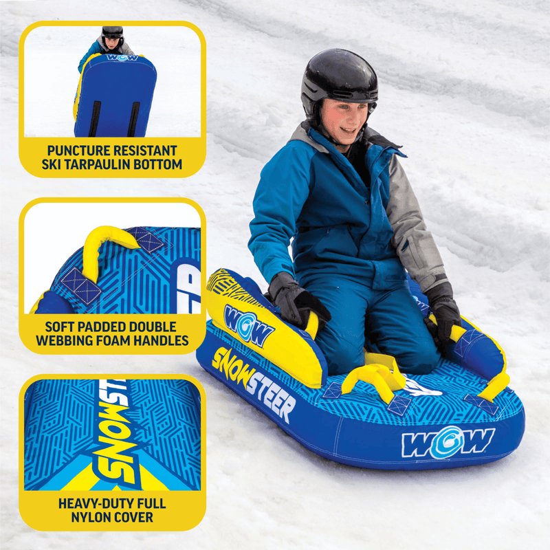 Load image into Gallery viewer, WOW Watersports SnowSteer Snow Sled
