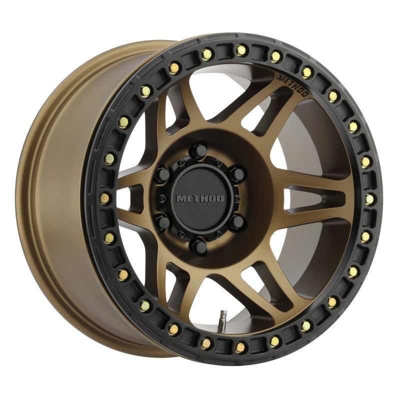 Load image into Gallery viewer, Method MR106 Beadlock 17x9 -44mm Offset 6x5.5 108mm CB Method Bronze w/BH-H24125 Wheel
