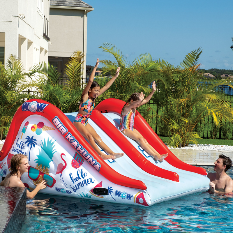 Load image into Gallery viewer, WOW Sports Big Kahuna Two-Lane Slide for In-Ground Pools
