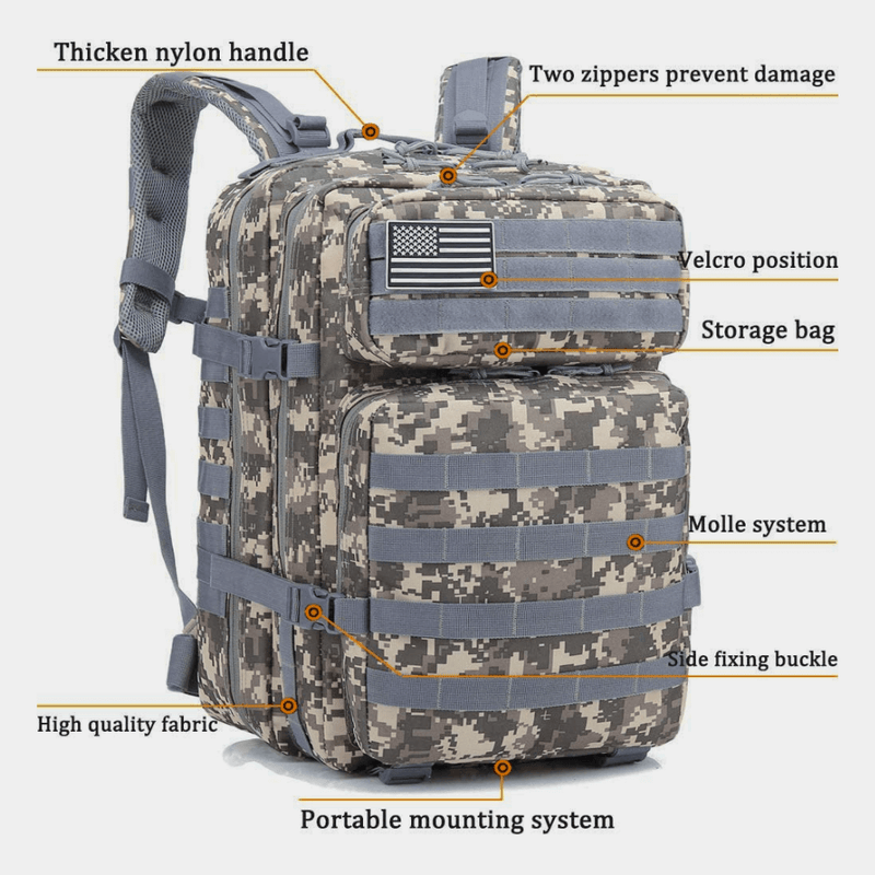 Load image into Gallery viewer, Tactical 45L Molle Rucksack Backpack
