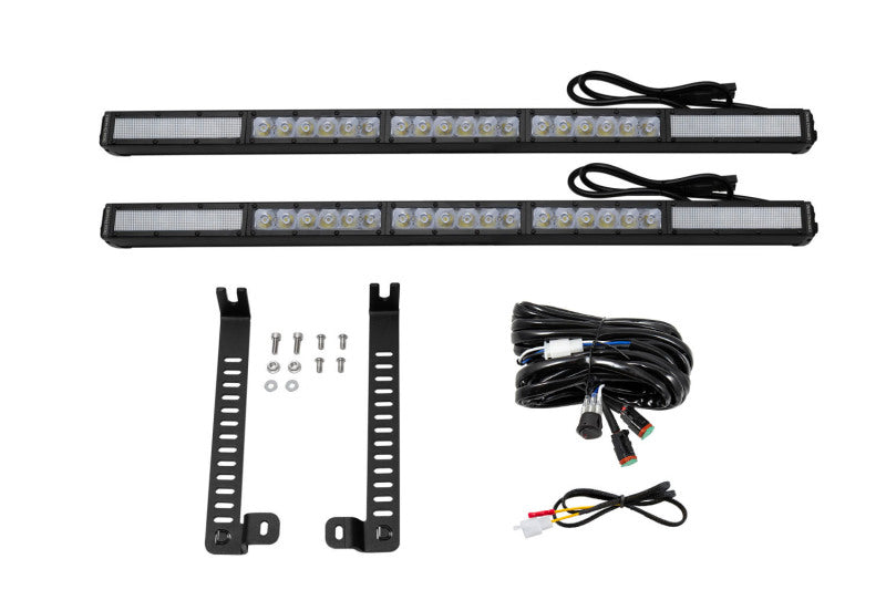 Load image into Gallery viewer, Diode Dynamics 14-19 Toyota 4Runner SS30 (Single) Stealth Lightbar Kit - White Driving
